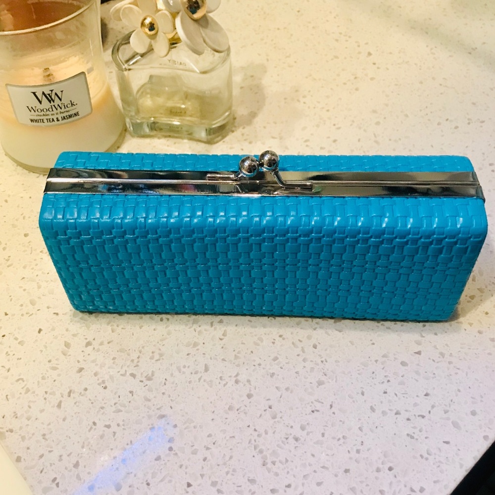 Bijoux Terner Aqua/Turquoise Clutch